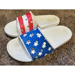 Patriotic Stars & Stripes CROCS sandals M9 W11